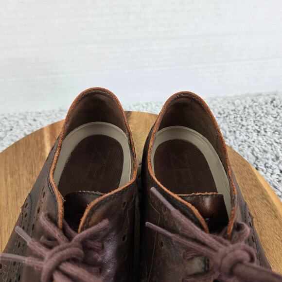 Cole Haan ZeroGrand Brown Leather Rustic Medallion Wingtip Oxford Mens 9.5 M - Picture 12 of 14